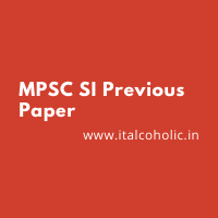 MPSC SI Previous Paper PDF 