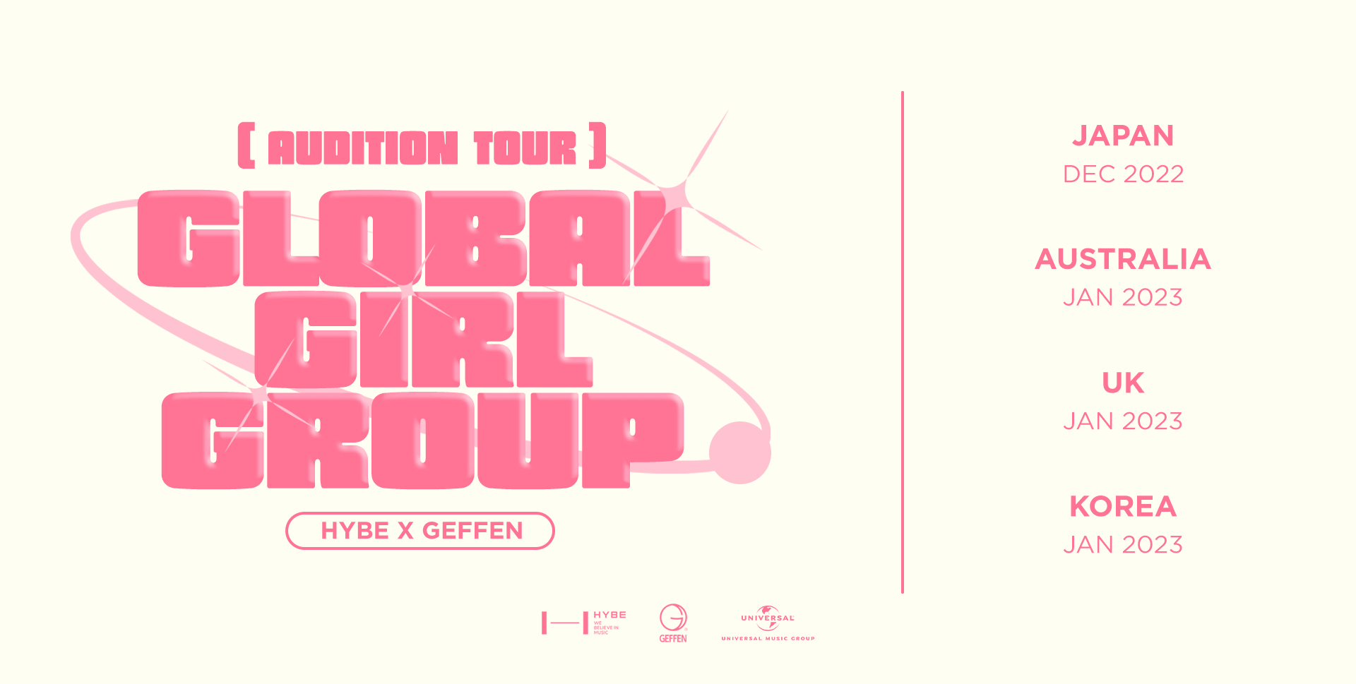 Hybe Geffen Audition 2023 Global Girls Audition Started